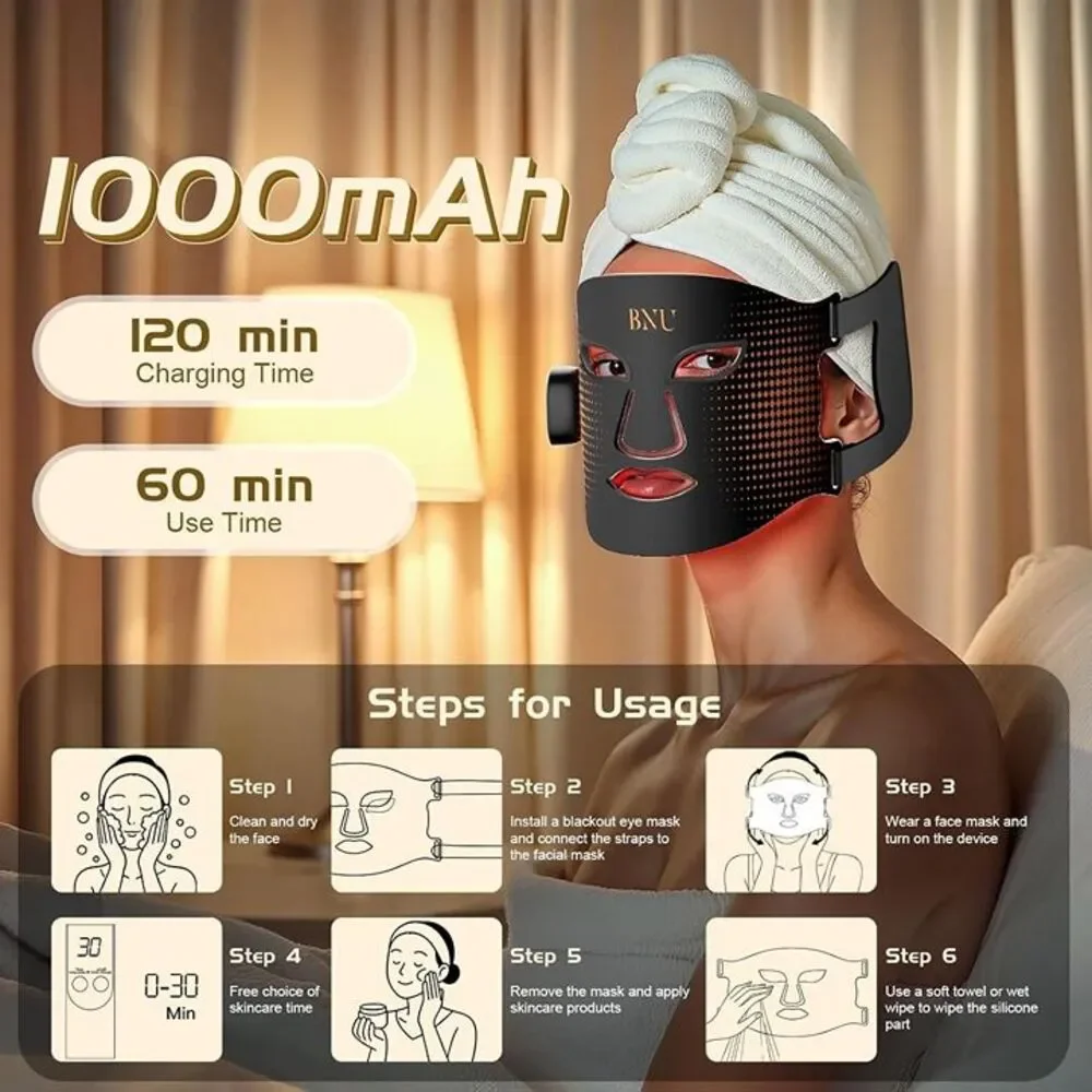 Wireless Red Light Therapy for Face